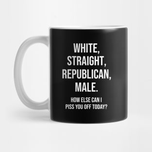 Republican White Straight Republican Sarcasm Mug